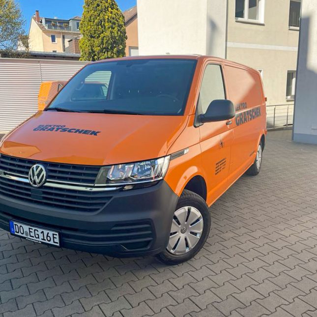 Unser vollelektrischer VW Transporter